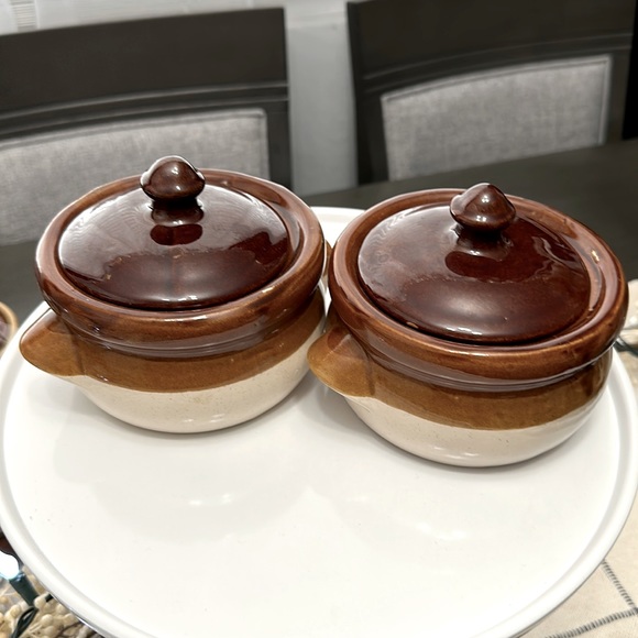 Kitchen Vintage Soup Bowls With Lids Set Of Two Poshmark